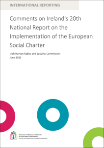 Comments on Ireland's 20th National Report on the Implementation of the European Social Charter